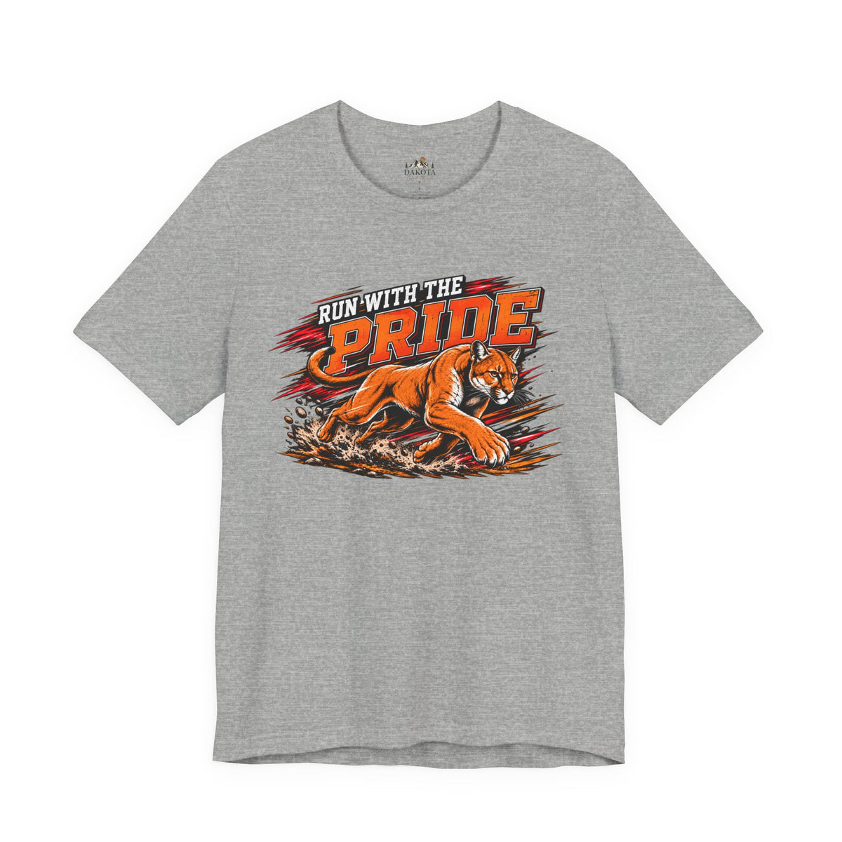 Cougar Spirit Wear Graphic Tee | Cougar Cross Country/Track & Field T-shirt | Cougar Run with the Pride Shirt