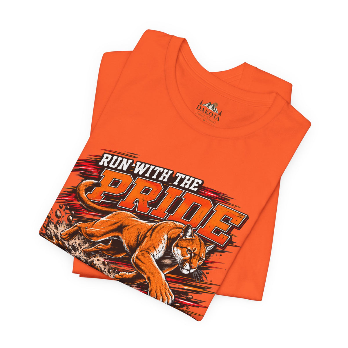 Cougar Spirit Wear Graphic Tee | Cougar Cross Country/Track & Field T-shirt | Cougar Run with the Pride Shirt