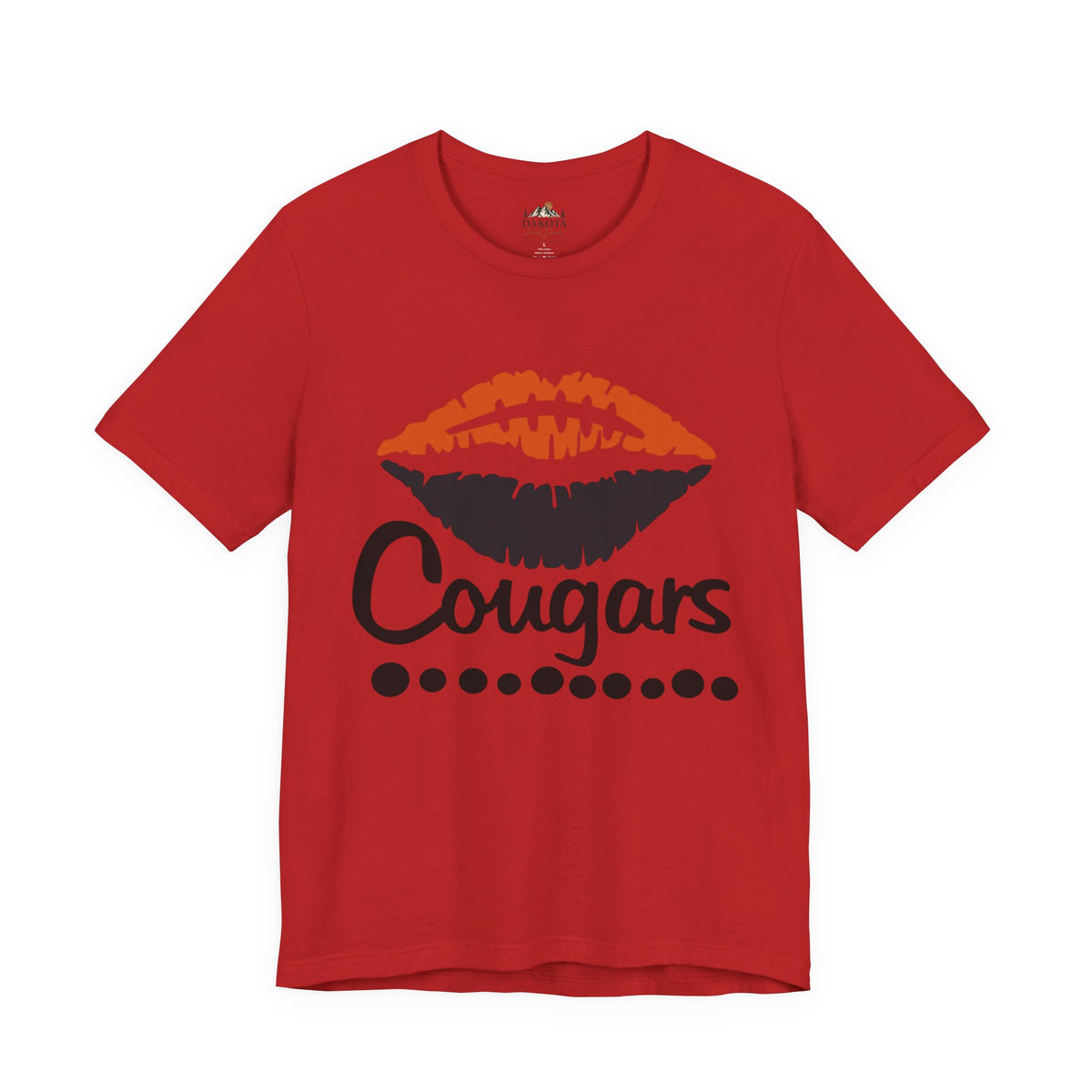 Cougars Lips School Spirit Shirt | Cougar Spirit Wear| School Football Fan Shirt