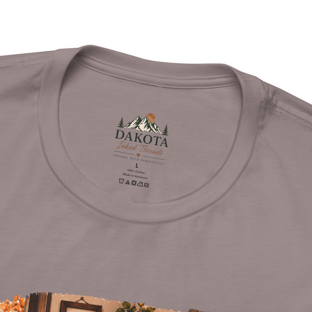 Creature Comforts Cozy Fall T‑Shirt — 'Creature Comforts' Vintage Pumpkin & Plaid Autumn Tee