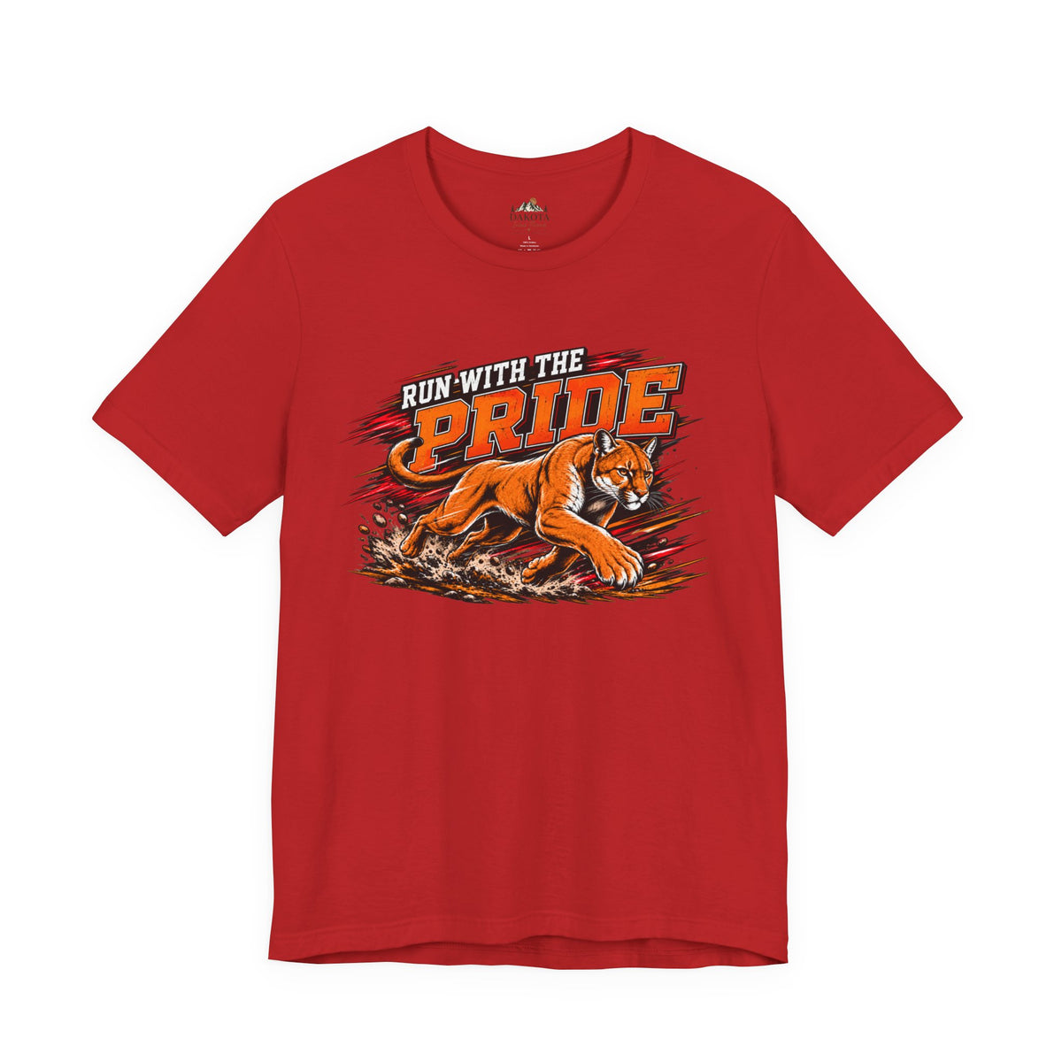 Cougar Spirit Wear Graphic Tee | Cougar Cross Country/Track & Field T-shirt | Cougar Run with the Pride Shirt
