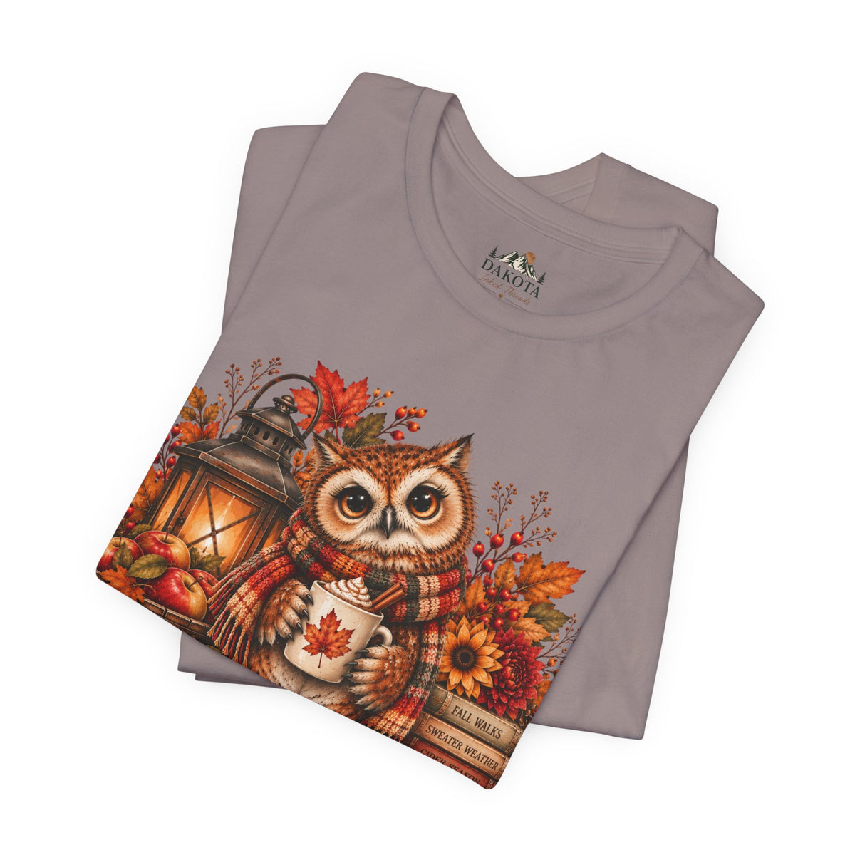Cider Season Owl Shirt | Cozy Fall Shirt | Autumn Owl Graphic Tee | Cute Cider Season Shirt | Pumpkin Spice Fall Tee