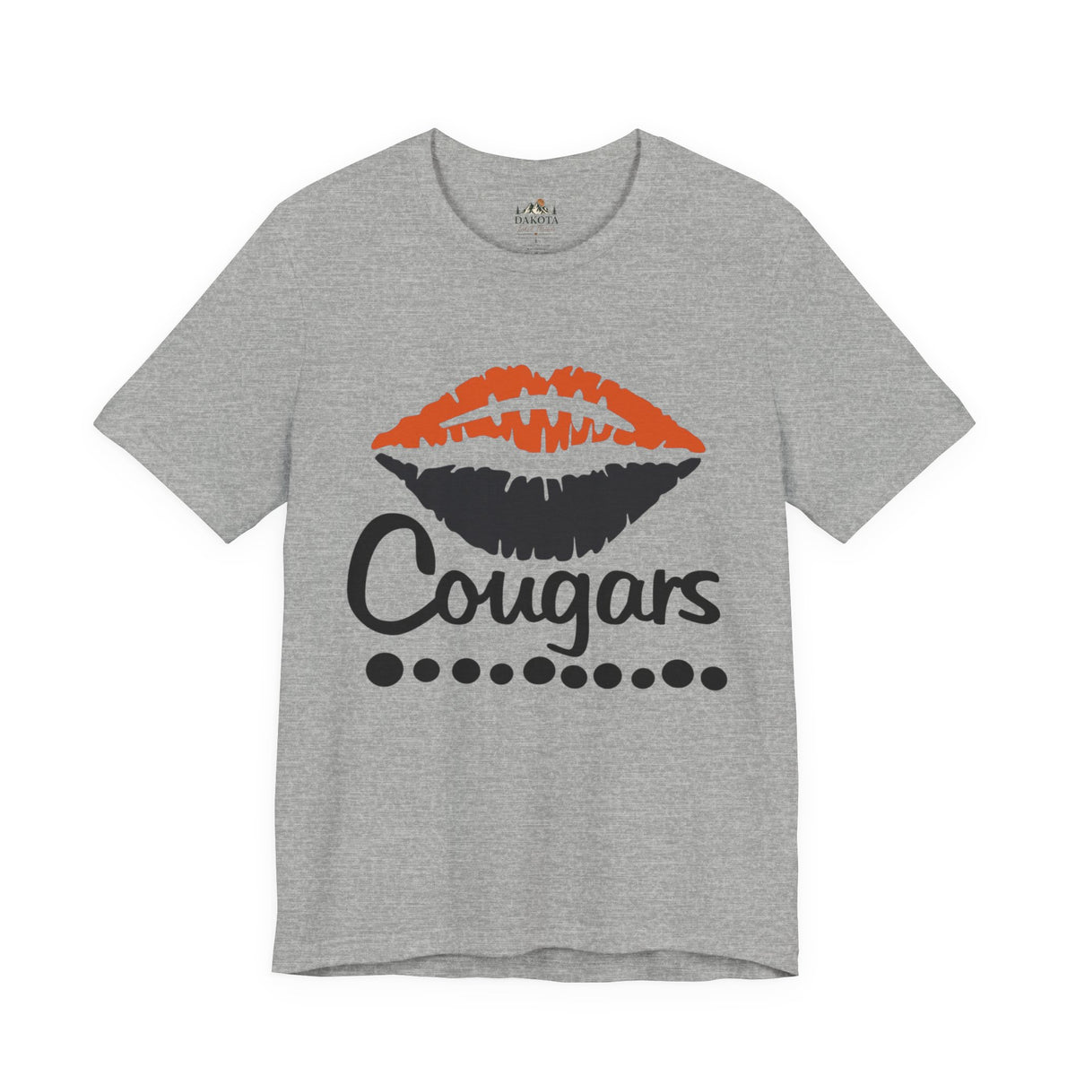 Cougars Lips School Spirit Shirt | Cougar Spirit Wear| School Football Fan Shirt