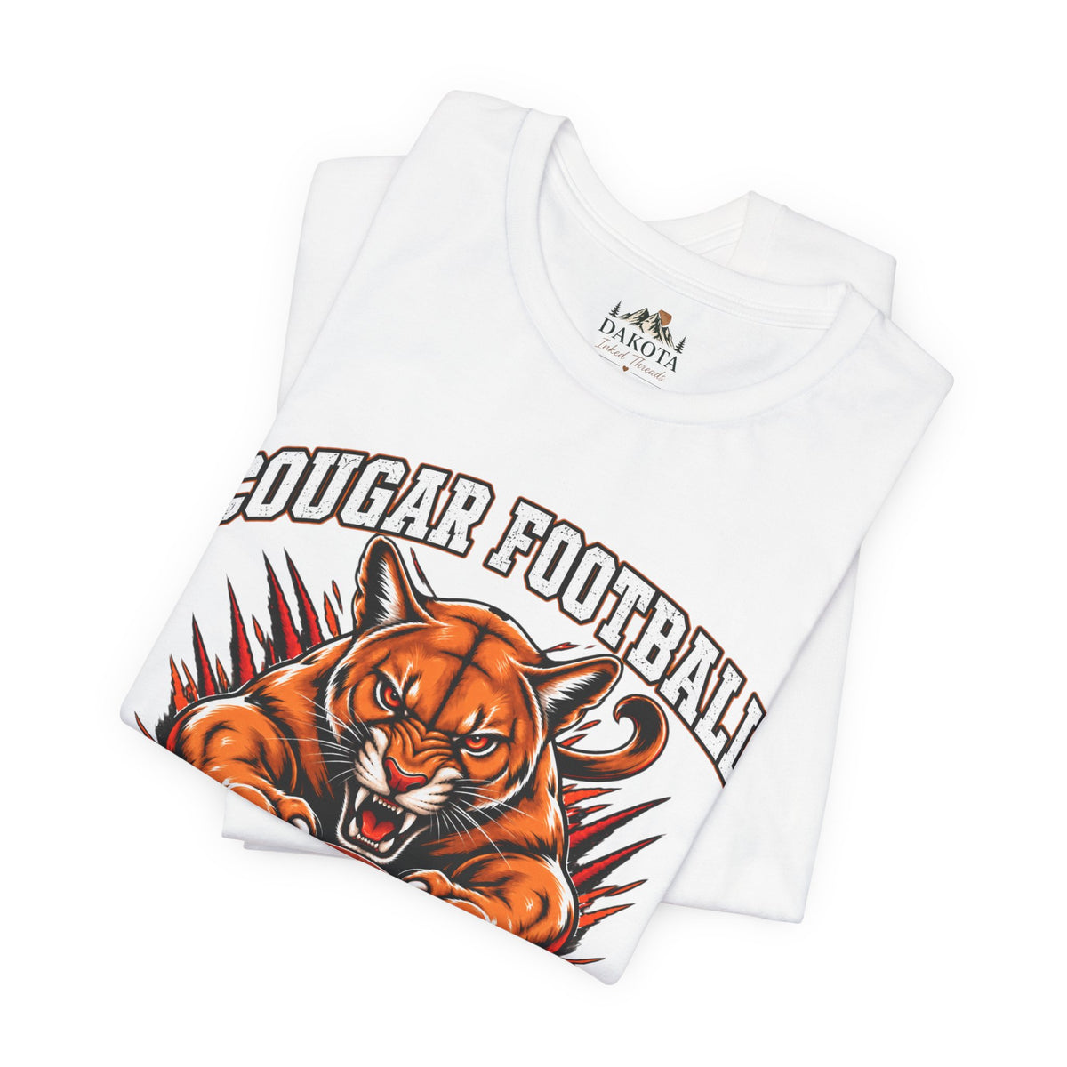 Cougar Football Spirit Wear | Cougar Pride Graphic Tee | Fear the Claws Cougar Football T-shirt