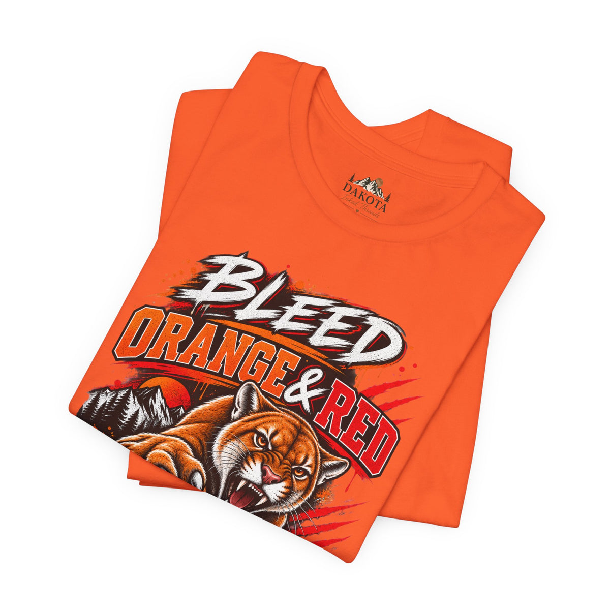Cougar Spirit Wear Graphic Tee | Bleed Orange & Red for the Pride Fan T-shirt