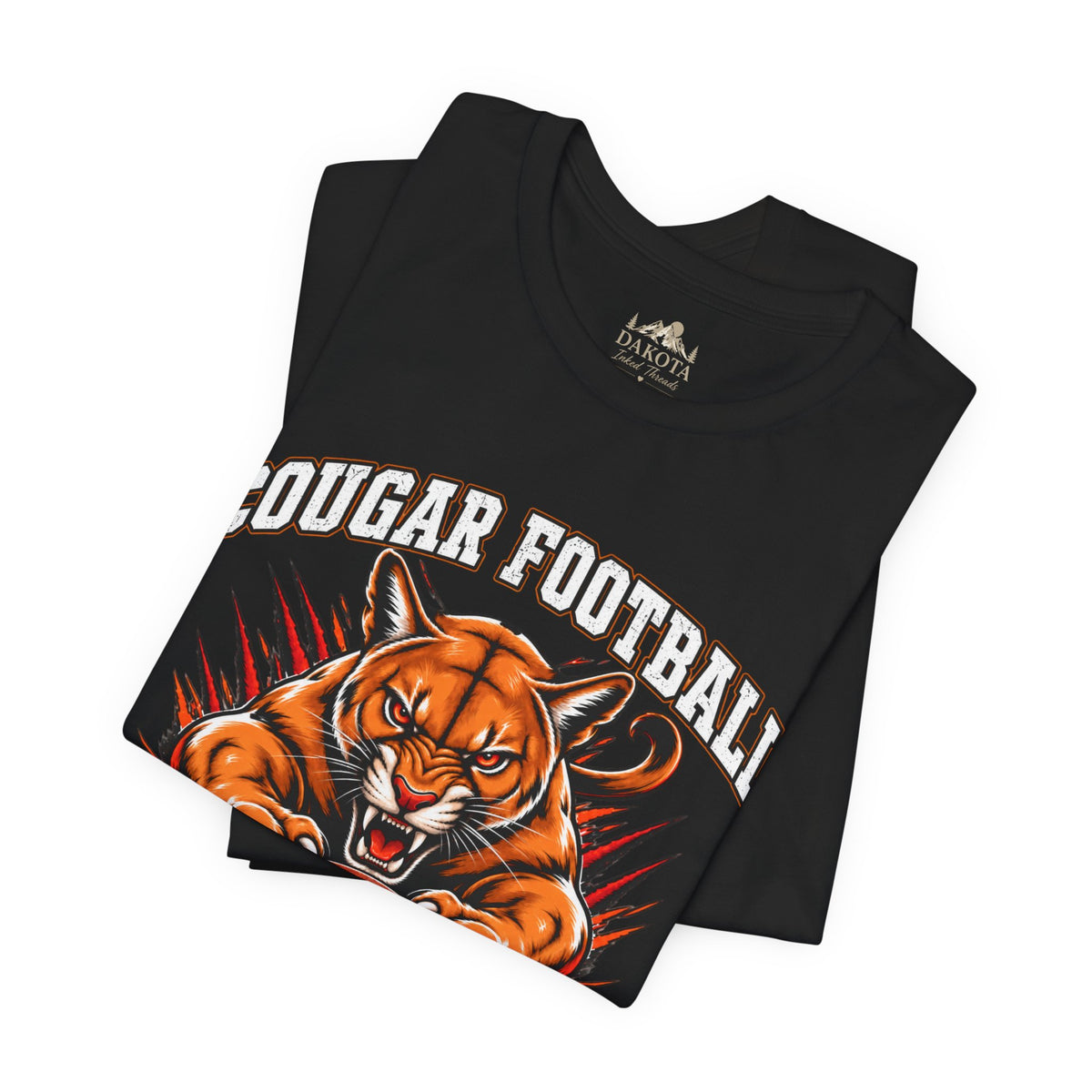 Cougar Football Spirit Wear | Cougar Pride Graphic Tee | Fear the Claws Cougar Football T-shirt