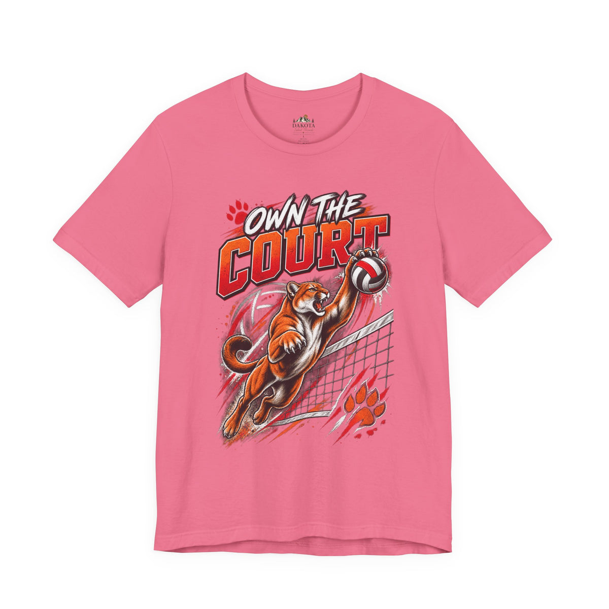 Spirit Wear Graphic Tee | Cougars Volleyball T-Shirt | Own the Court Cougars Volleyball Shirt