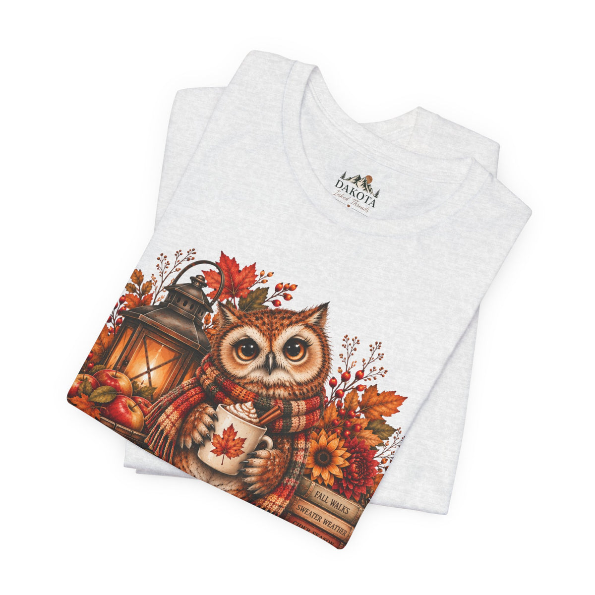 Cider Season Owl Shirt | Cozy Fall Shirt | Autumn Owl Graphic Tee | Cute Cider Season Shirt | Pumpkin Spice Fall Tee