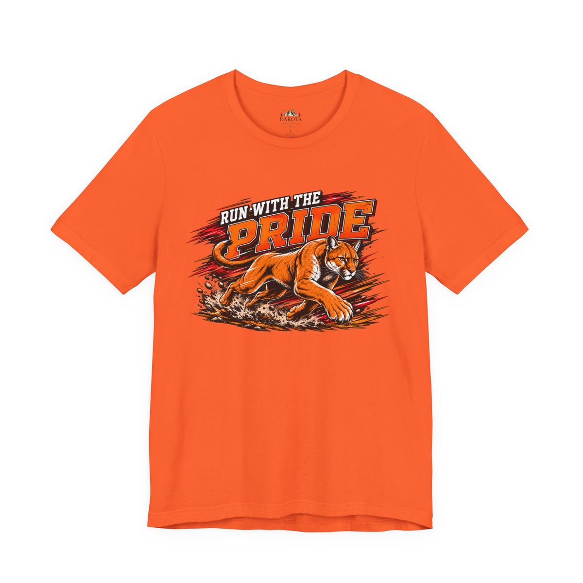 Cougar Spirit Wear Graphic Tee | Cougar Cross Country/Track & Field T-shirt | Cougar Run with the Pride Shirt