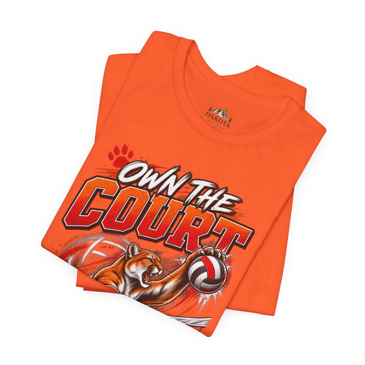 Spirit Wear Graphic Tee | Cougars Volleyball T-Shirt | Own the Court Cougars Volleyball Shirt