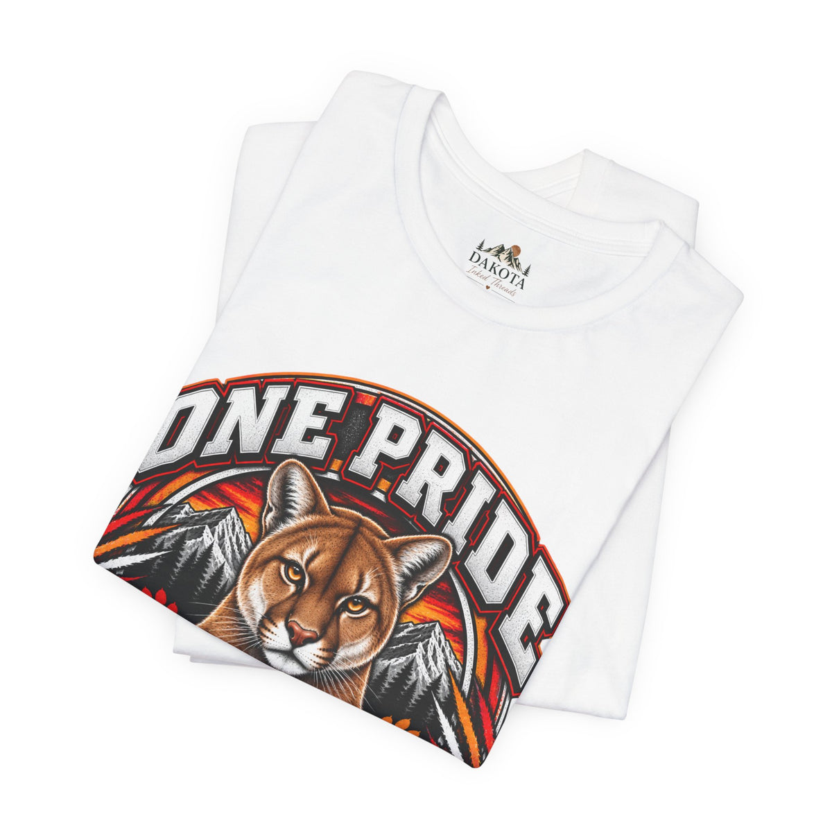 Spirit Wear Graphic Tee | Cougars School Spirit Shirt | One Pride One Family Cougars T-Shirt