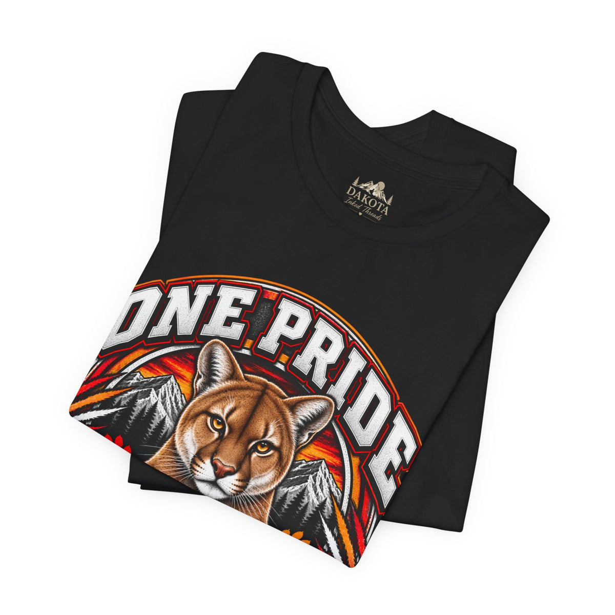 Spirit Wear Graphic Tee | Cougars School Spirit Shirt | One Pride One Family Cougars T-Shirt