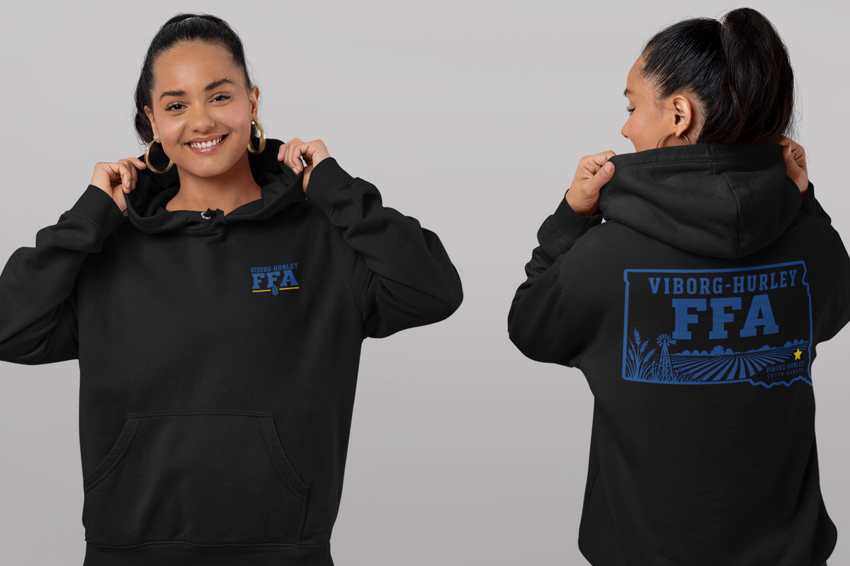Viborg-Hurley FFA Hoodie | Front & Back Design | South Dakota FFA Spirit Wear