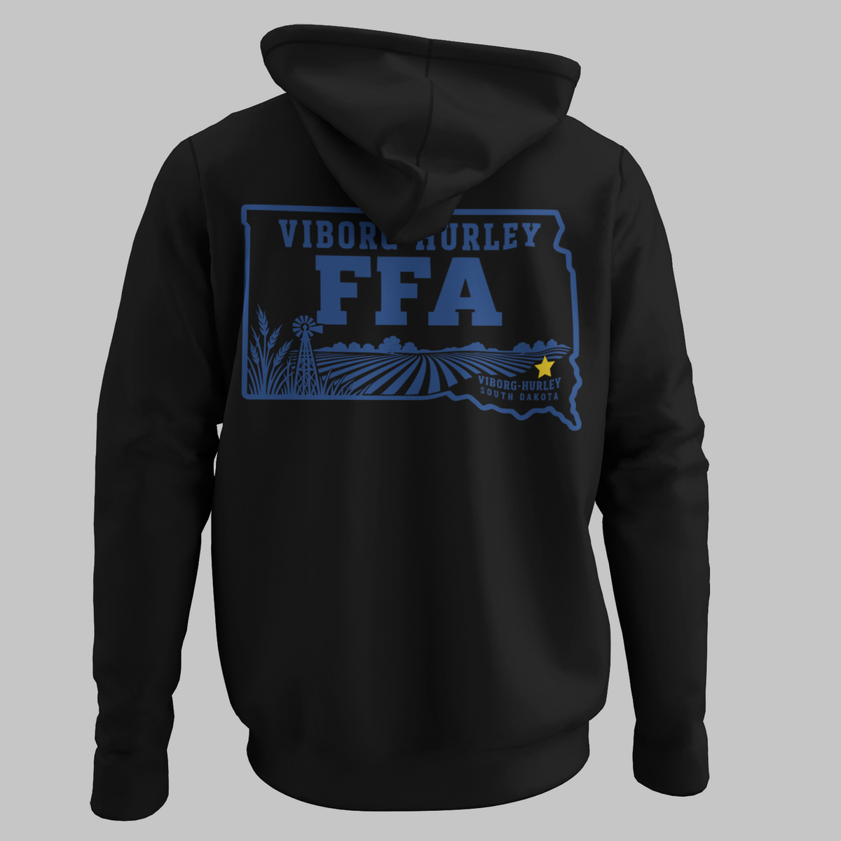 Viborg-Hurley FFA Hoodie | Front & Back Design | South Dakota FFA Spirit Wear