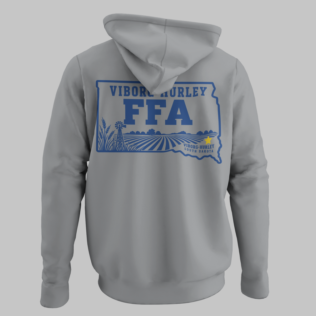 Viborg-Hurley FFA Hoodie | Front & Back Design | South Dakota FFA Spirit Wear