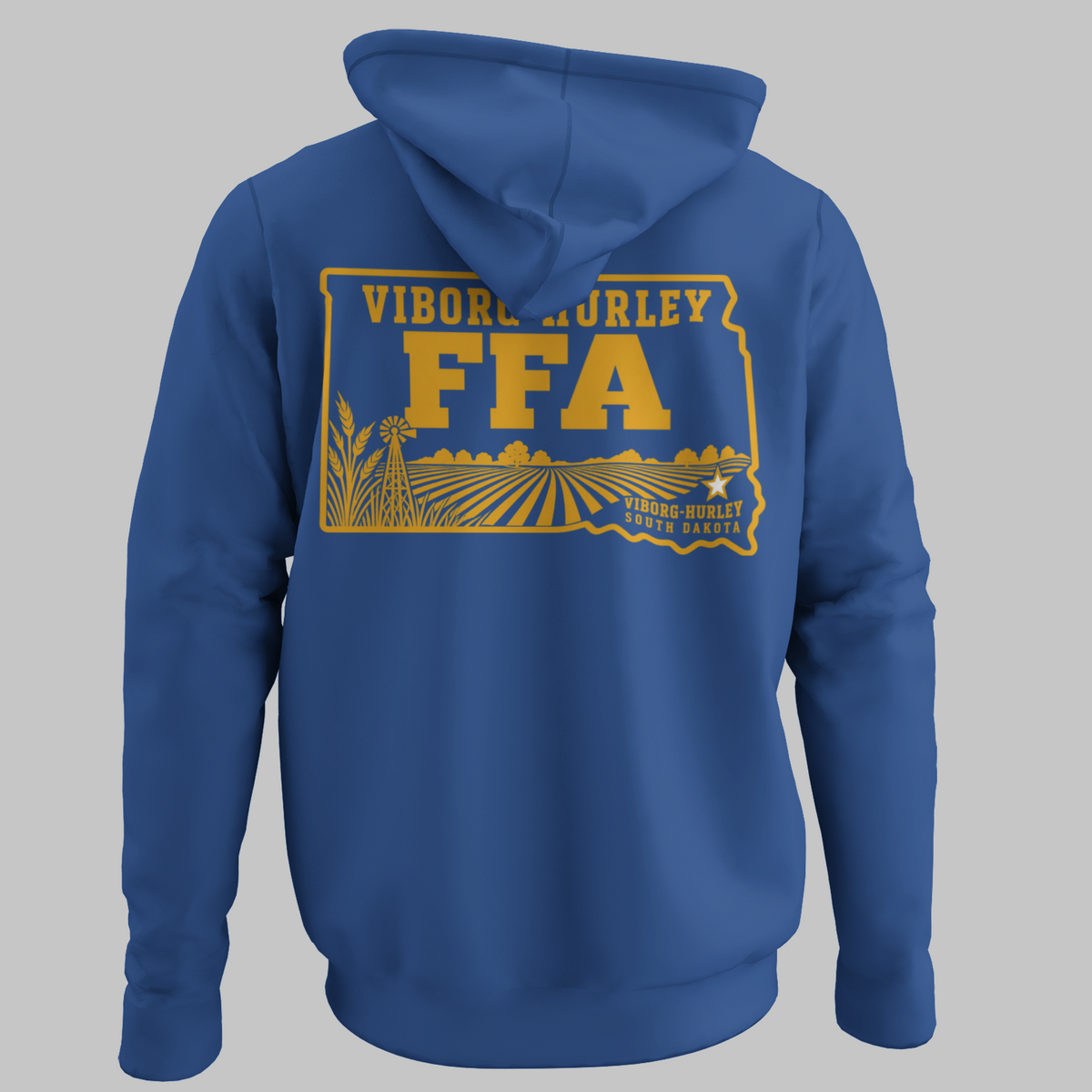 Viborg-Hurley FFA Hoodie | Front & Back Design | South Dakota FFA Spirit Wear